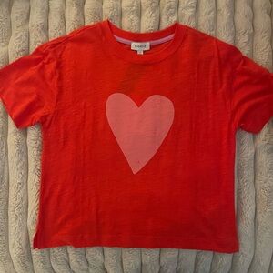 NWT Evereve heart tshirt Size Small